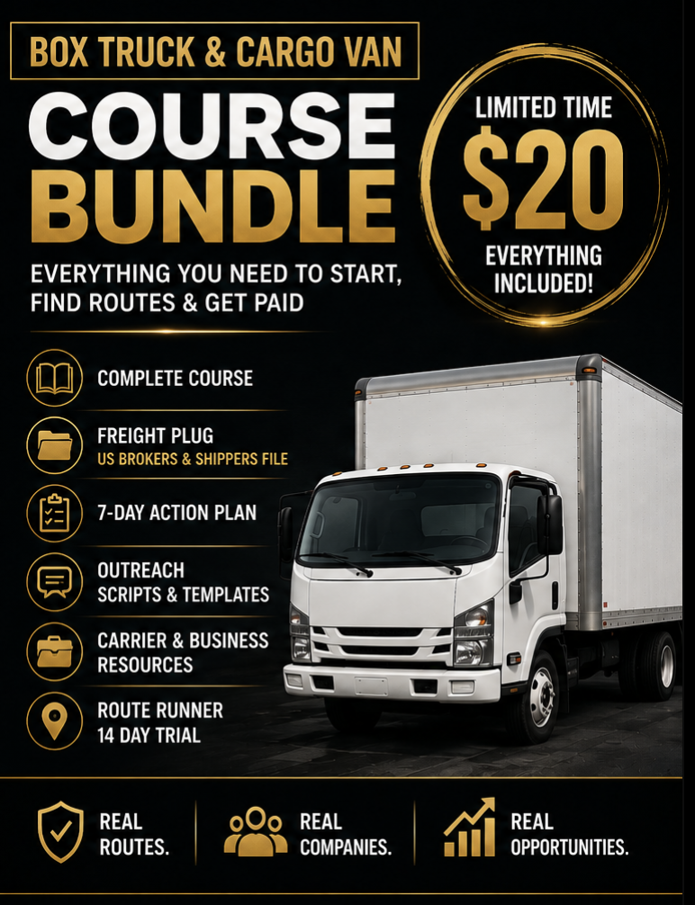 Cargo Van & Box Truck Starter Package